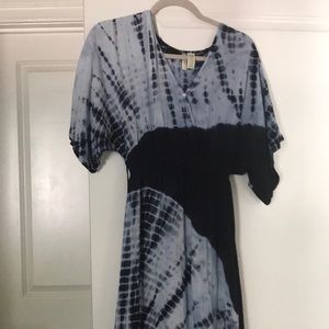 Tie Dye blue and white maxi